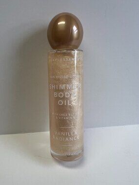 PEARLESSENCE Vanilla Radiance Shimmer Body Oil Shea Butter Vitamin E Glow
